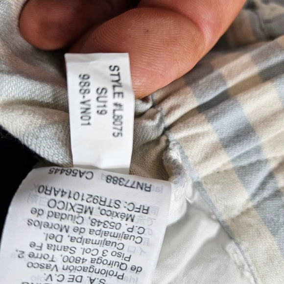 Madewell Tie-Waist Huston Pull-On Crop Pants Wide Leg Linen Blend Size S - Picture 10 of 13